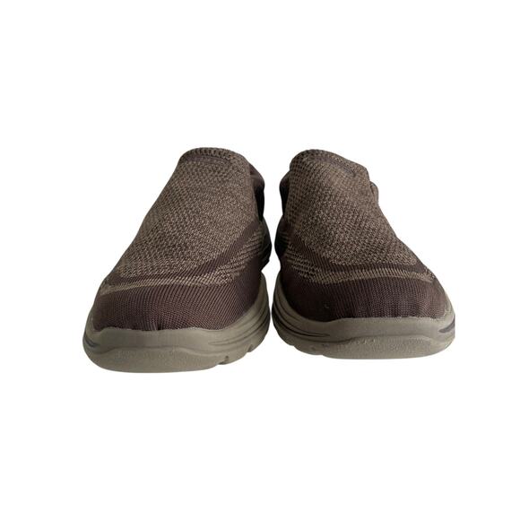 Skechers Motley Vaseo Loafer Slip In Arch Fit Brown Mens Size 13 Comfort Shoe - Picture 2 of 12